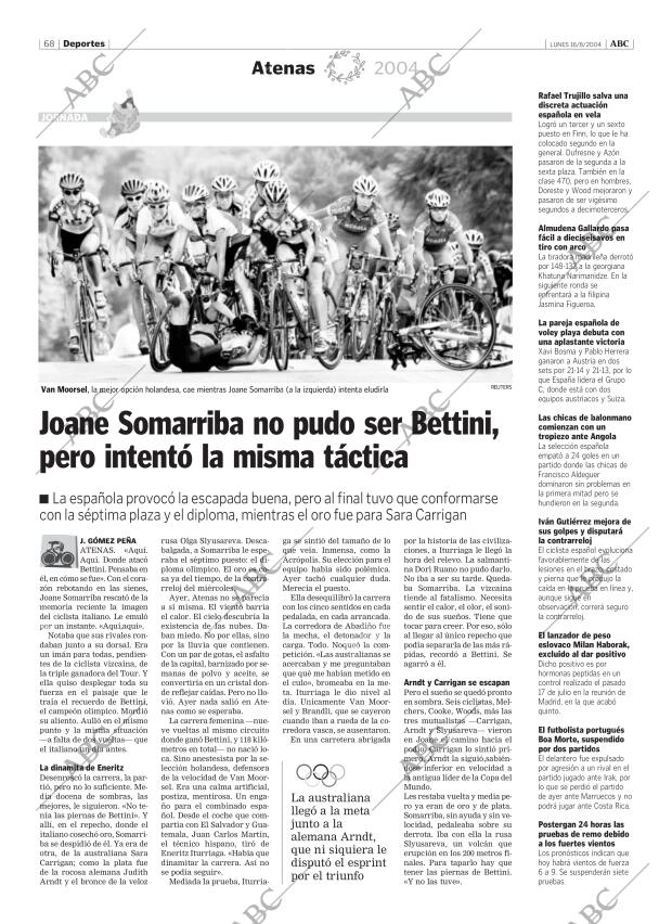 ABC MADRID 16-08-2004 página 68