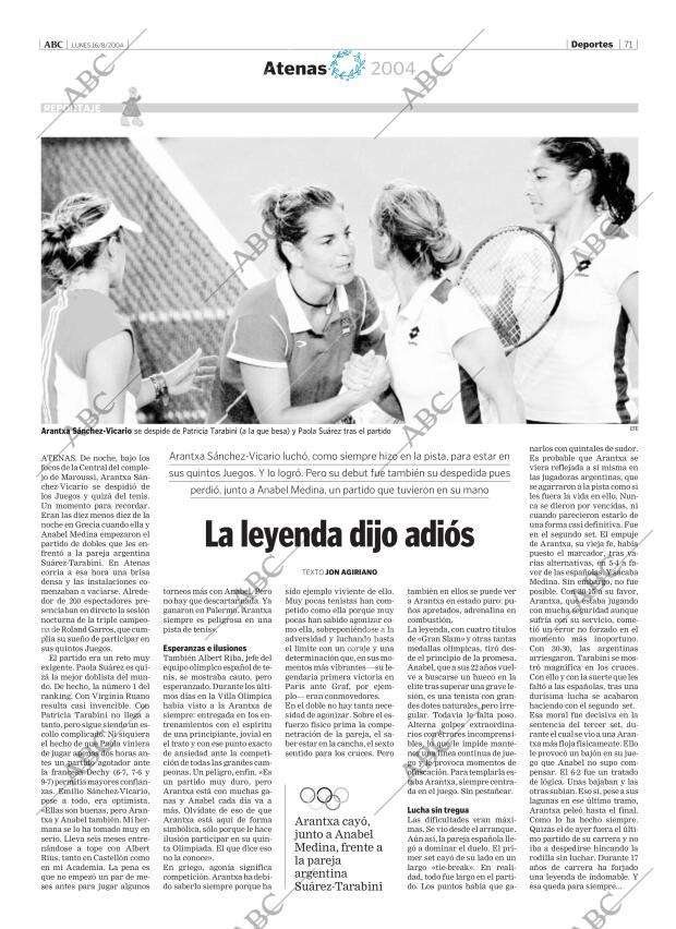 ABC MADRID 16-08-2004 página 71