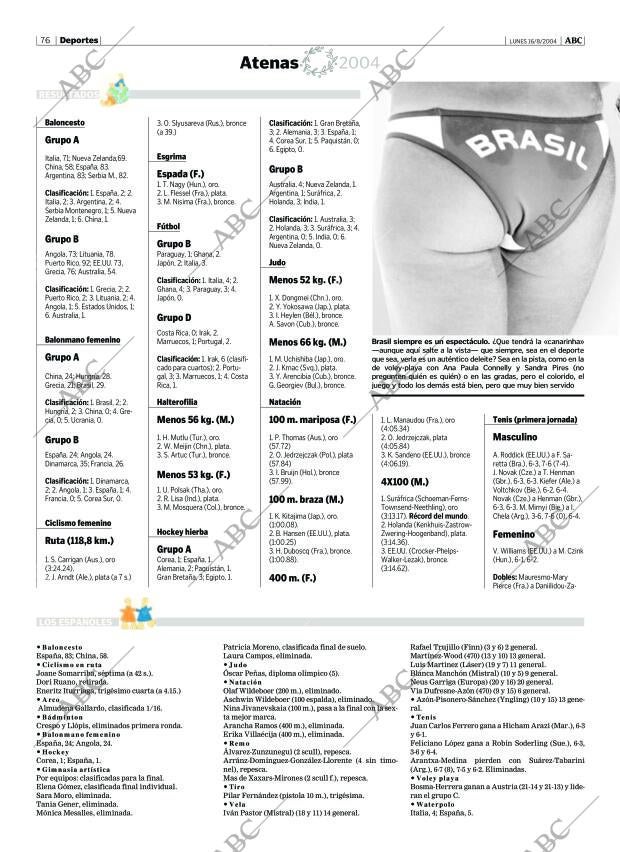 ABC MADRID 16-08-2004 página 76