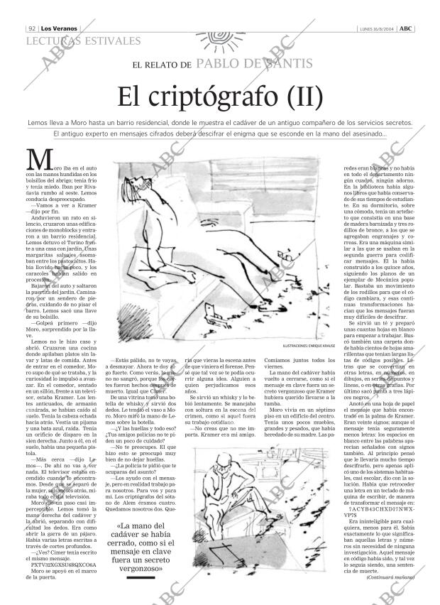 ABC MADRID 16-08-2004 página 92