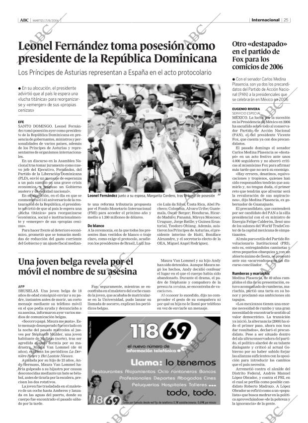 ABC MADRID 17-08-2004 página 25