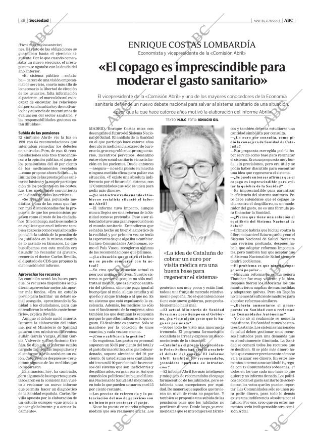 ABC MADRID 17-08-2004 página 38