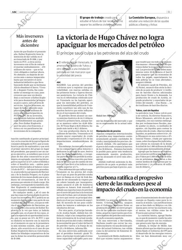 ABC MADRID 17-08-2004 página 61