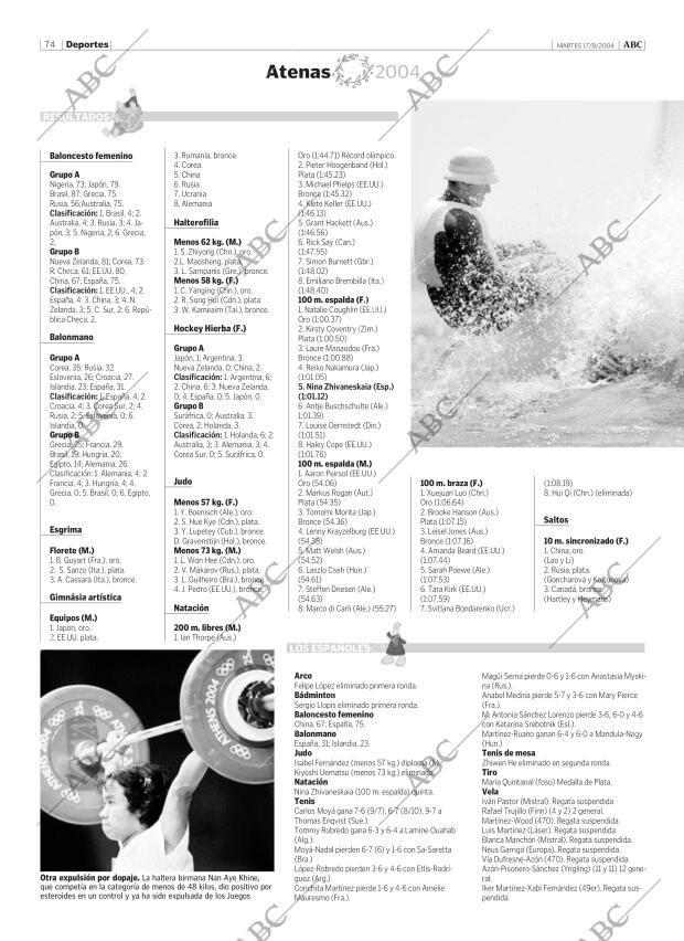 ABC MADRID 17-08-2004 página 74