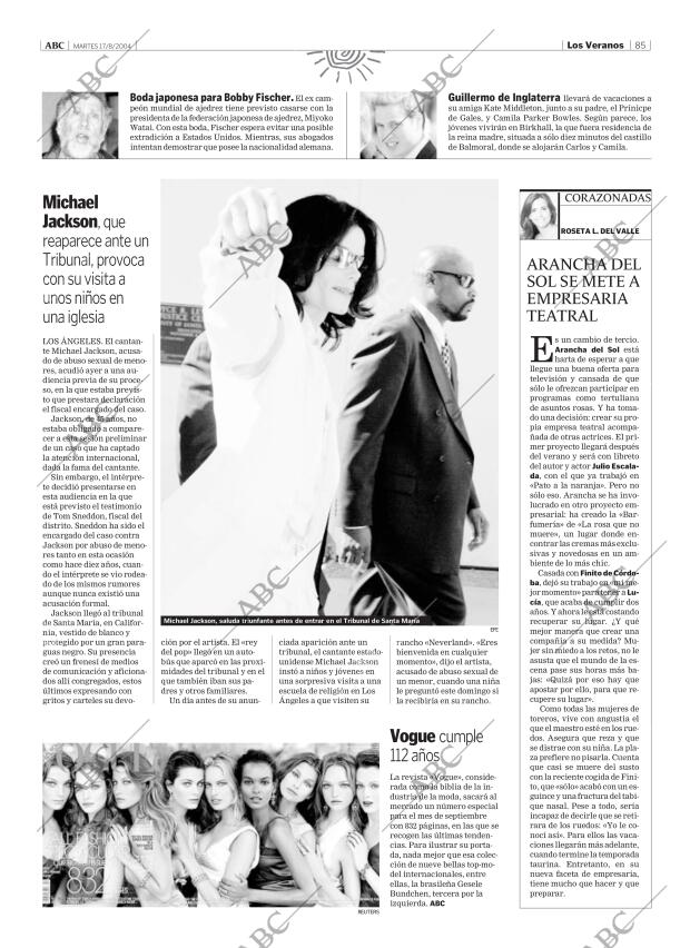 ABC MADRID 17-08-2004 página 85