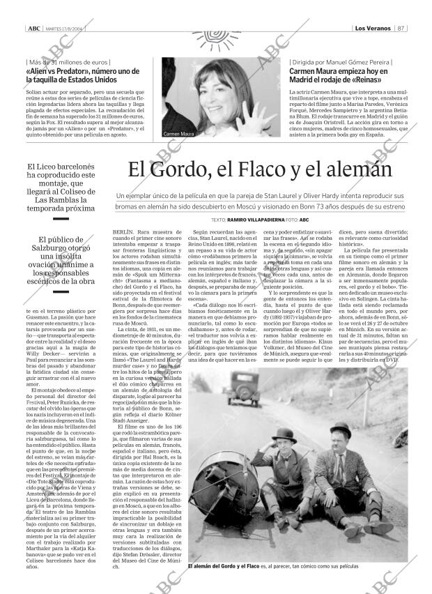 ABC MADRID 17-08-2004 página 87