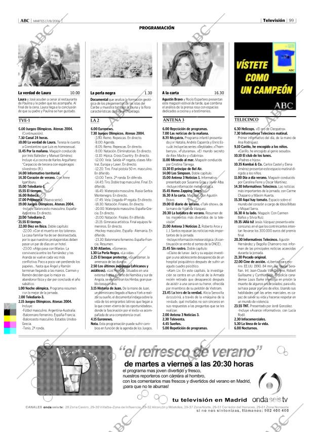 ABC MADRID 17-08-2004 página 99