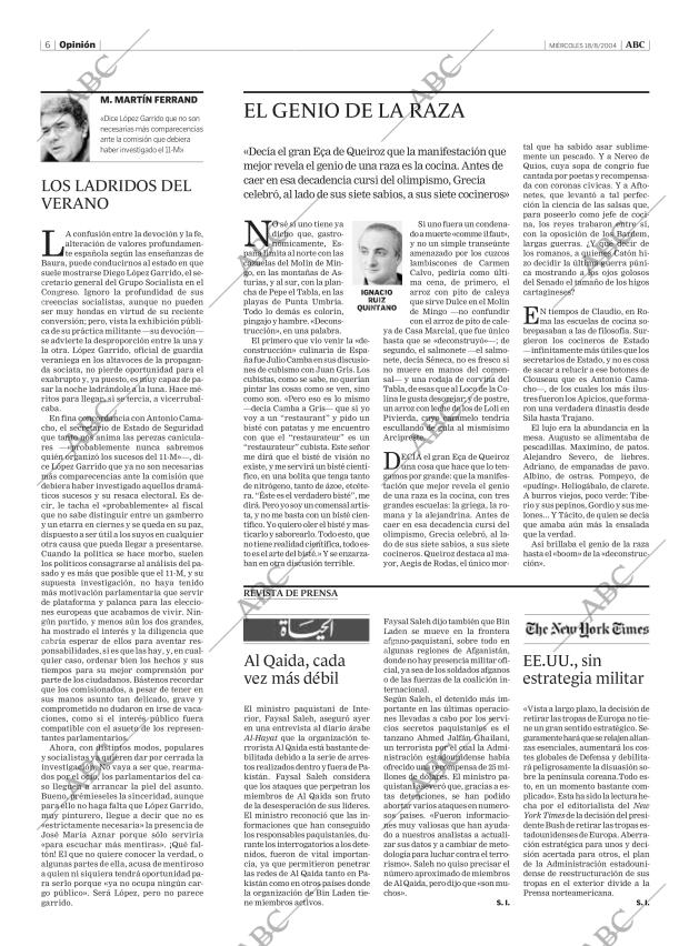ABC MADRID 18-08-2004 página 6