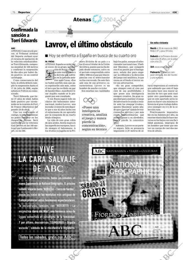 ABC MADRID 18-08-2004 página 76