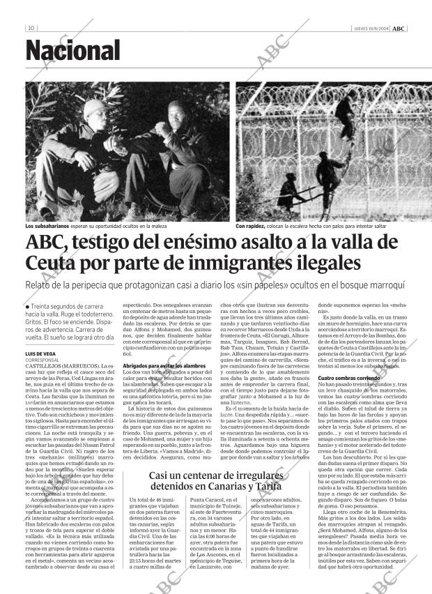 ABC MADRID 19-08-2004 página 10