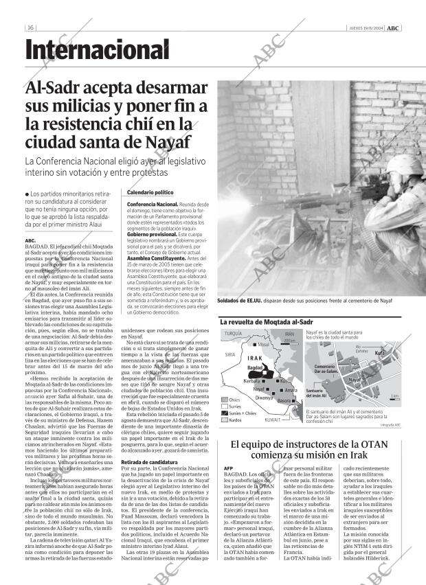 ABC MADRID 19-08-2004 página 16