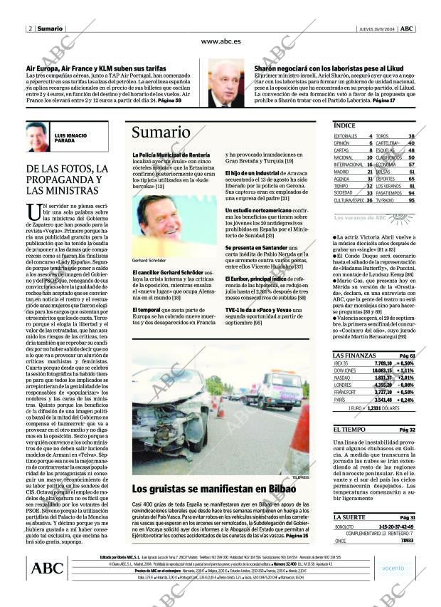 ABC MADRID 19-08-2004 página 2