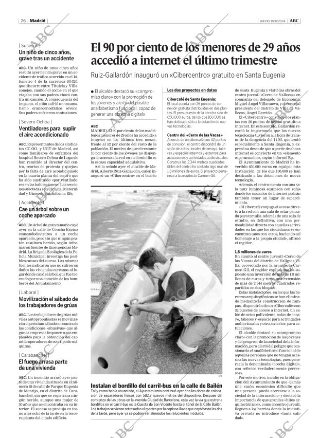 ABC MADRID 19-08-2004 página 26