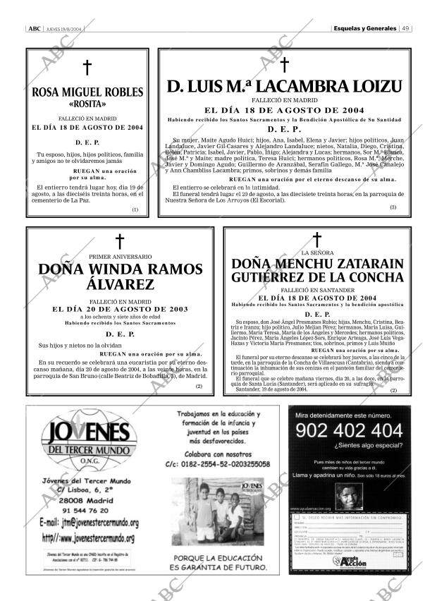 ABC MADRID 19-08-2004 página 49