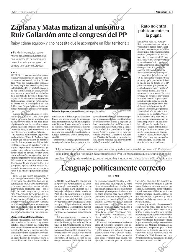 ABC CORDOBA 20-08-2004 página 13