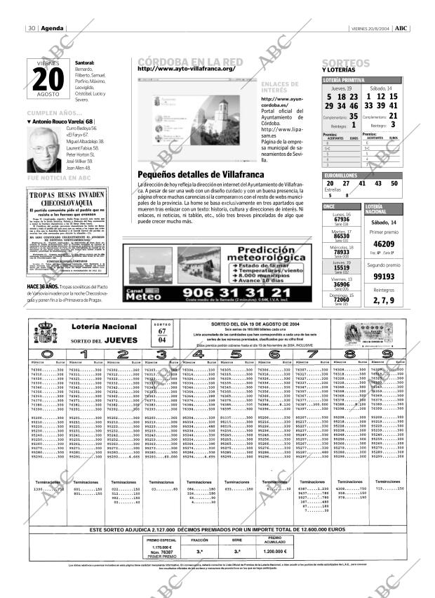 ABC CORDOBA 20-08-2004 página 30