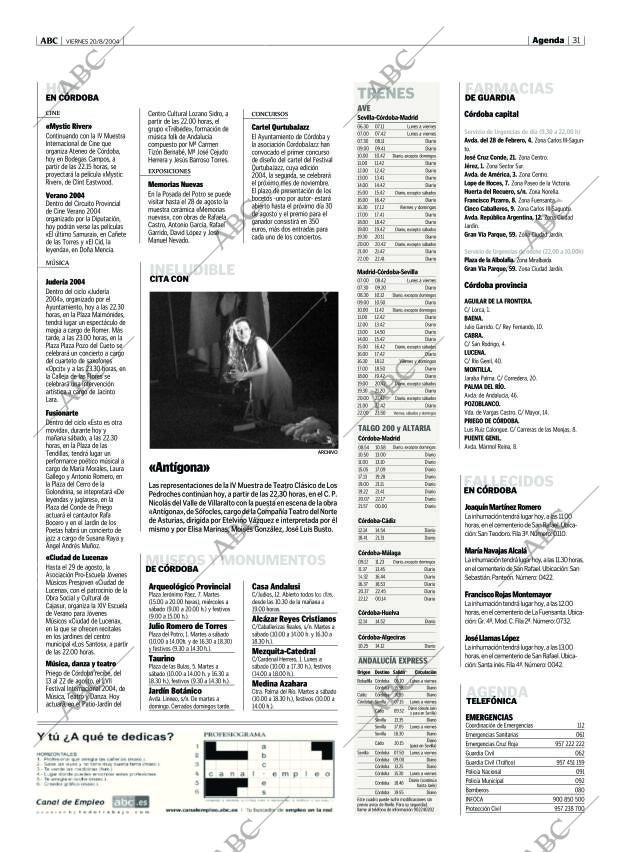 ABC CORDOBA 20-08-2004 página 31