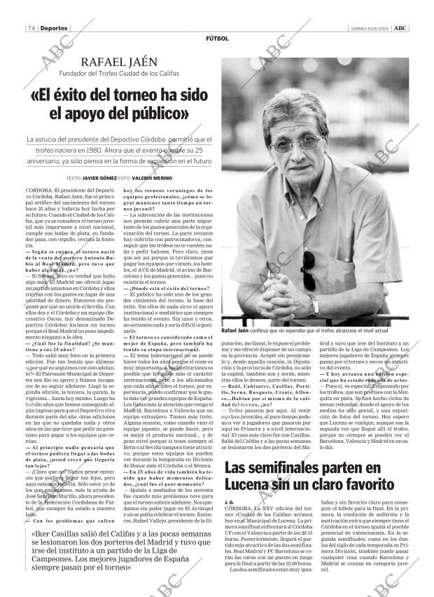 ABC CORDOBA 20-08-2004 página 74