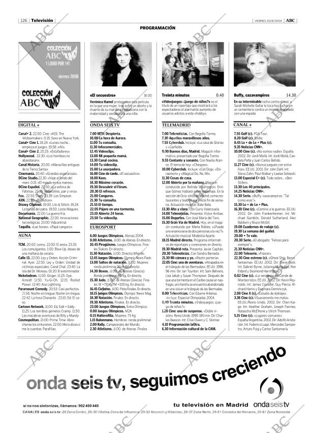ABC MADRID 20-08-2004 página 126