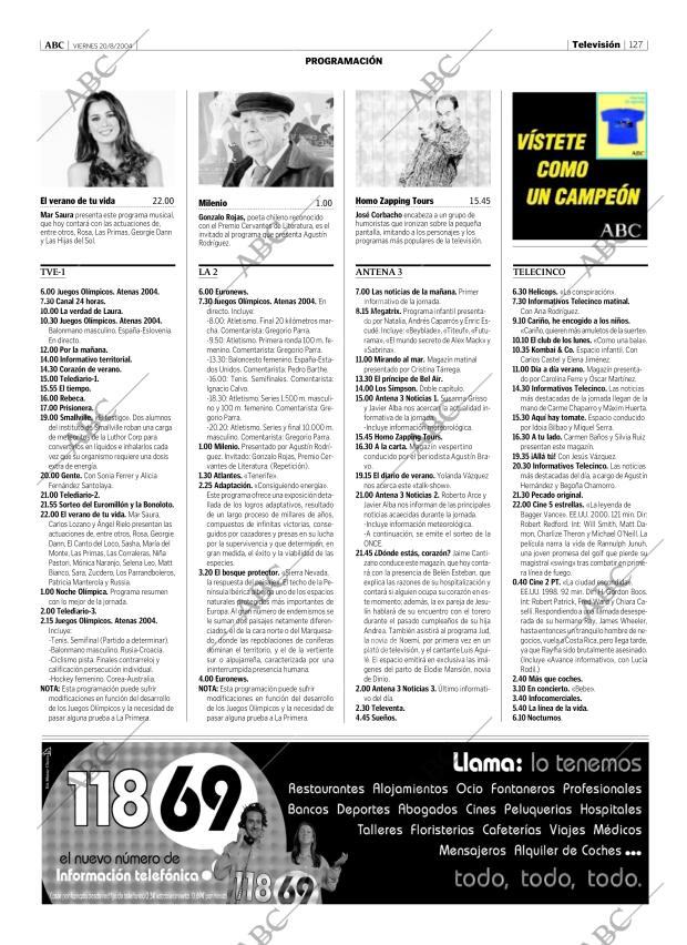 ABC MADRID 20-08-2004 página 127