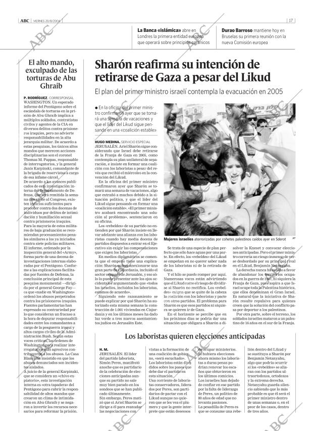 ABC MADRID 20-08-2004 página 17