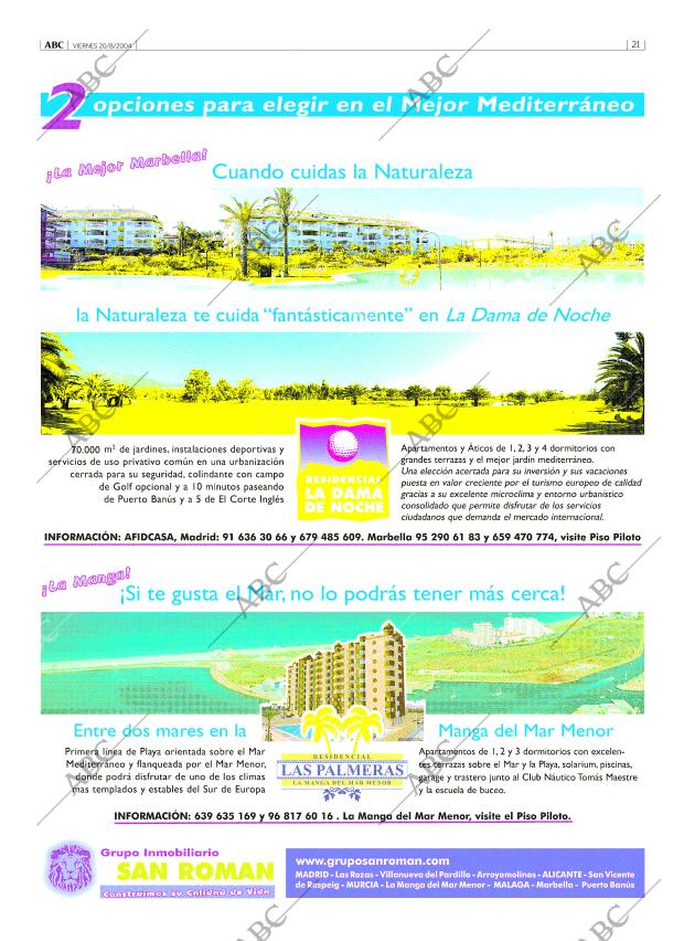 ABC MADRID 20-08-2004 página 21