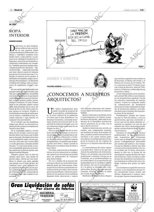 ABC MADRID 20-08-2004 página 26