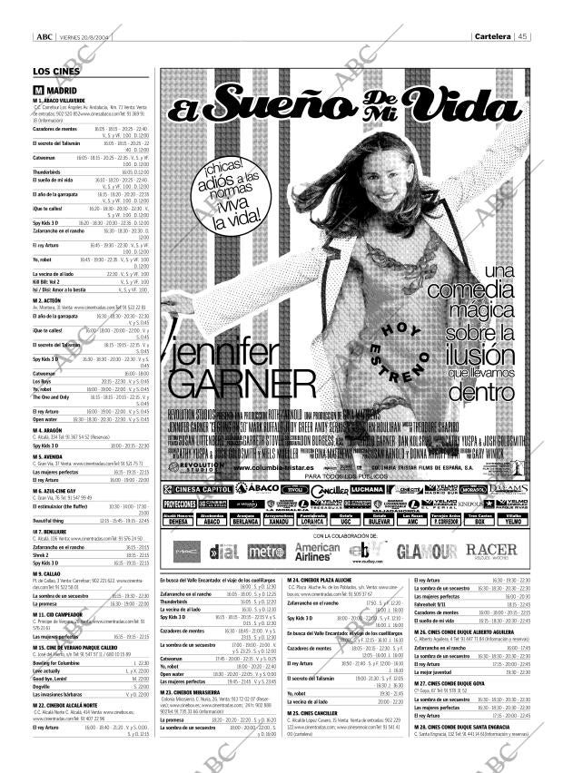 ABC MADRID 20-08-2004 página 45