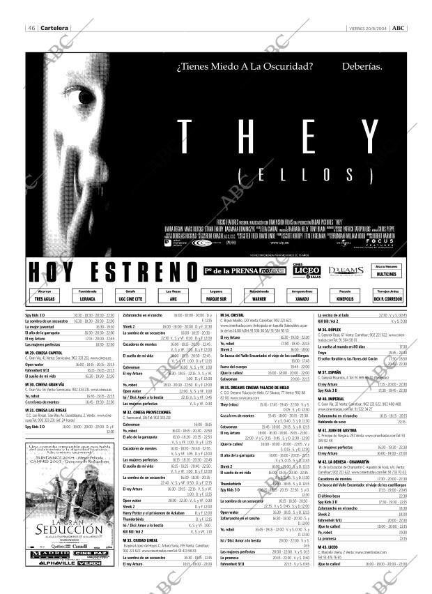 ABC MADRID 20-08-2004 página 46