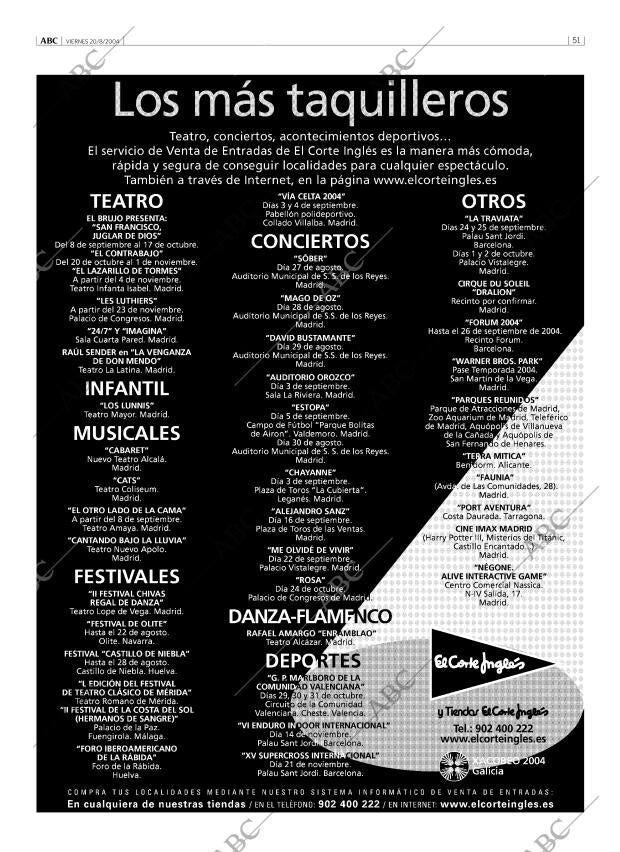 ABC MADRID 20-08-2004 página 51