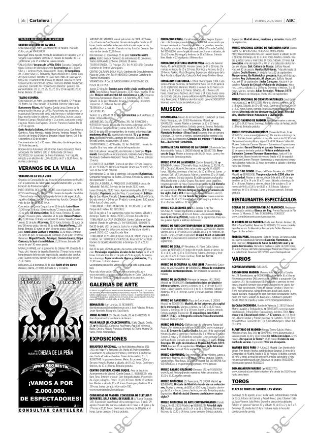 ABC MADRID 20-08-2004 página 56