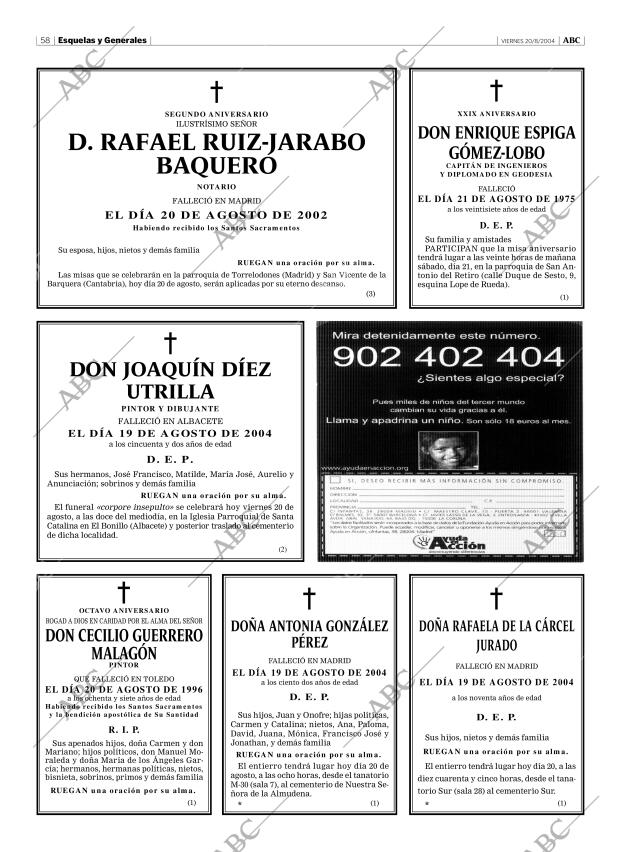ABC MADRID 20-08-2004 página 58