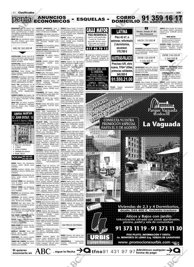 ABC MADRID 20-08-2004 página 64