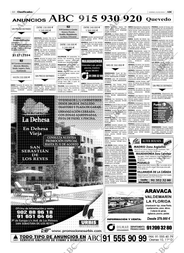 ABC MADRID 20-08-2004 página 68