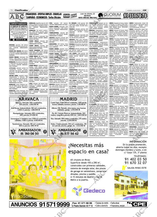 ABC MADRID 20-08-2004 página 70