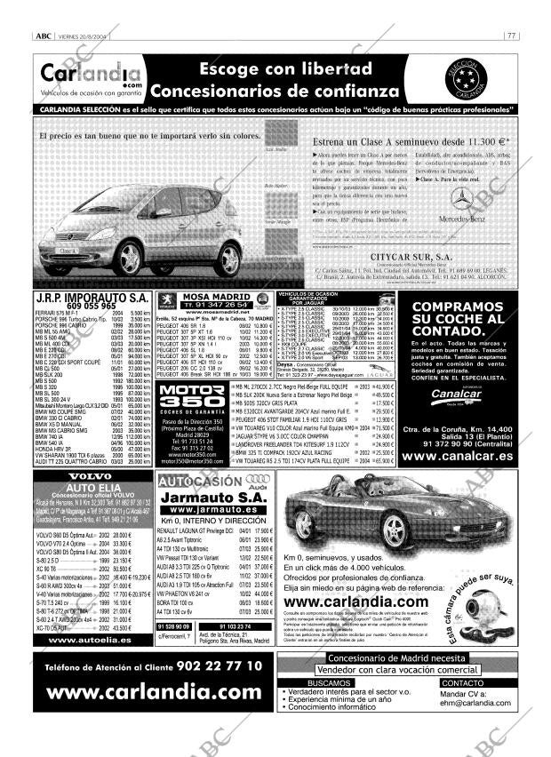 ABC MADRID 20-08-2004 página 77