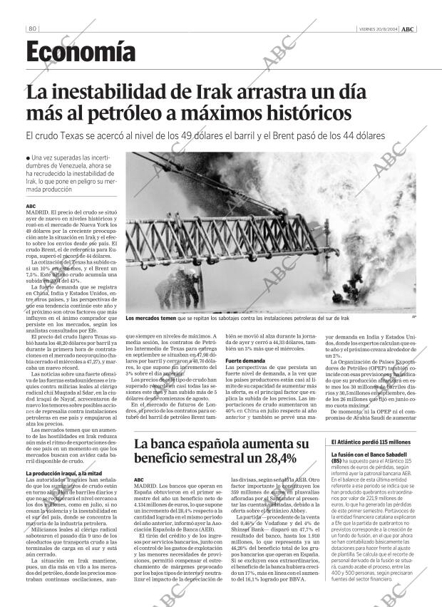 ABC MADRID 20-08-2004 página 80