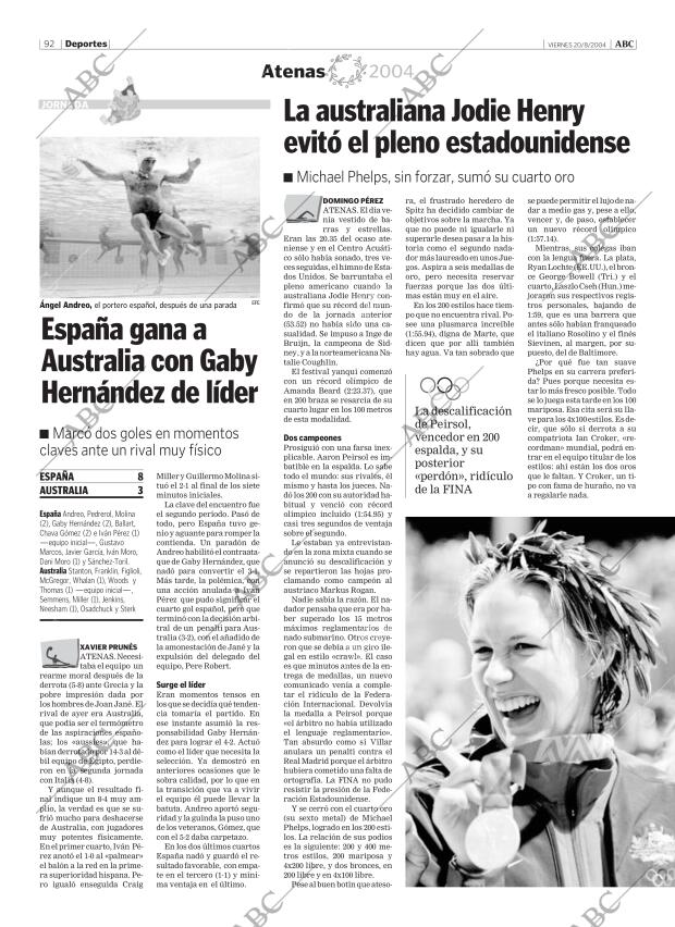 ABC MADRID 20-08-2004 página 92