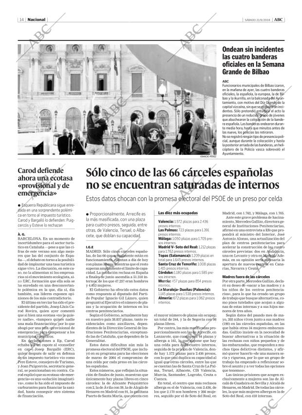 ABC MADRID 21-08-2004 página 14