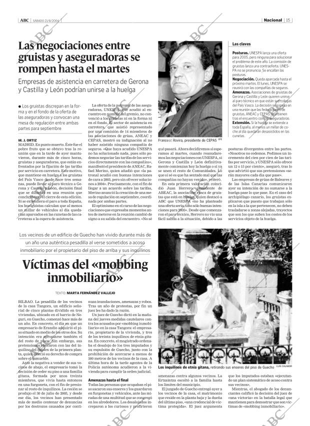 ABC MADRID 21-08-2004 página 15