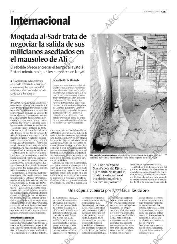 ABC MADRID 21-08-2004 página 16