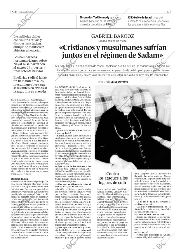 ABC MADRID 21-08-2004 página 17