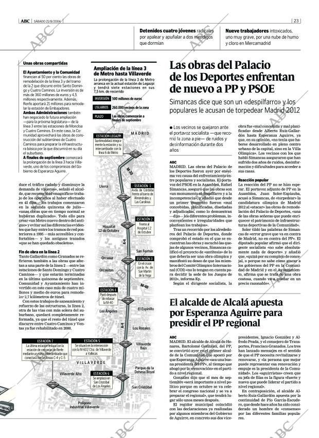 ABC MADRID 21-08-2004 página 23