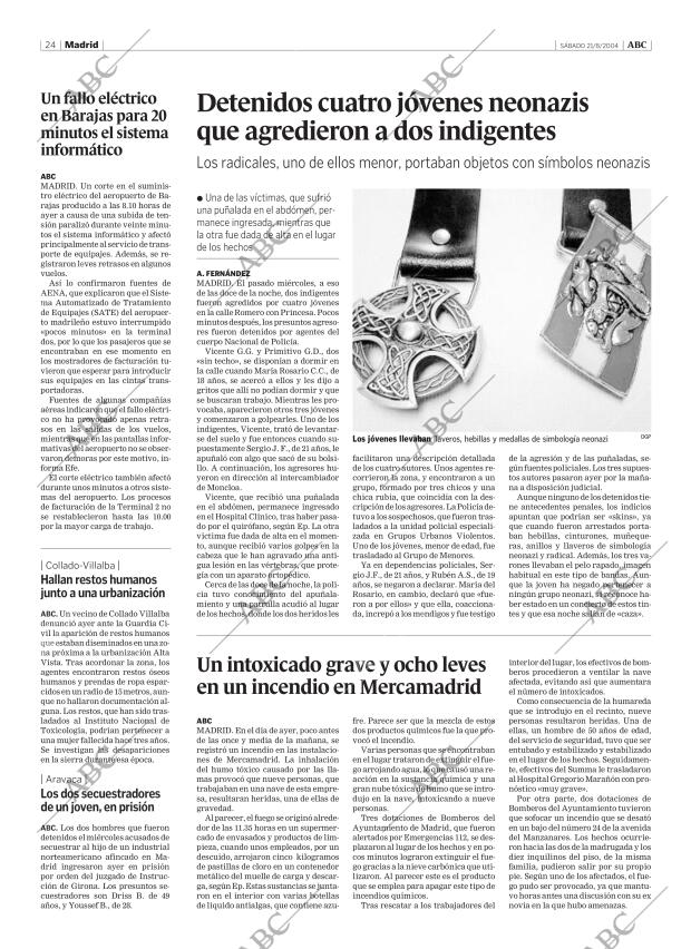 ABC MADRID 21-08-2004 página 24