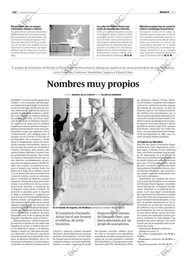 ABC MADRID 21-08-2004 página 27