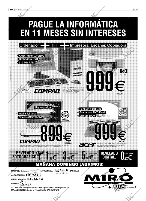 ABC MADRID 21-08-2004 página 45