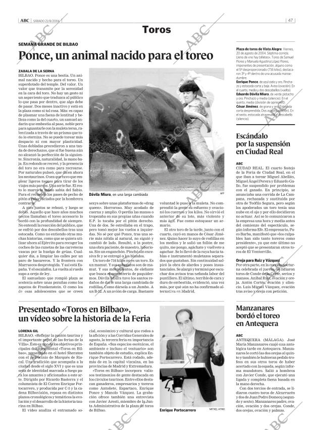 ABC MADRID 21-08-2004 página 47