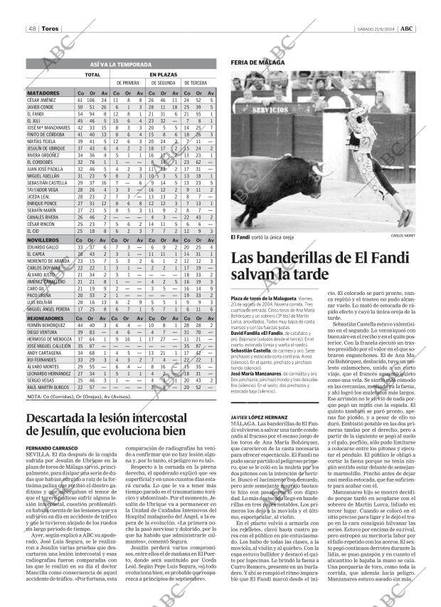 ABC MADRID 21-08-2004 página 48