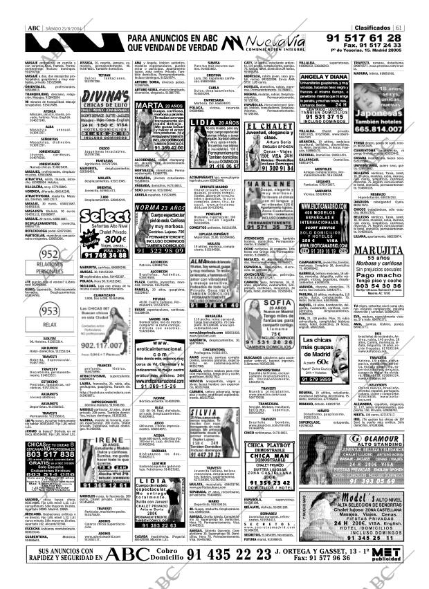 ABC MADRID 21-08-2004 página 61