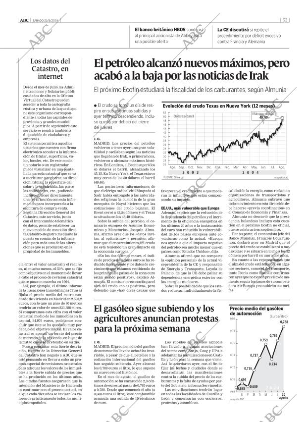 ABC MADRID 21-08-2004 página 63